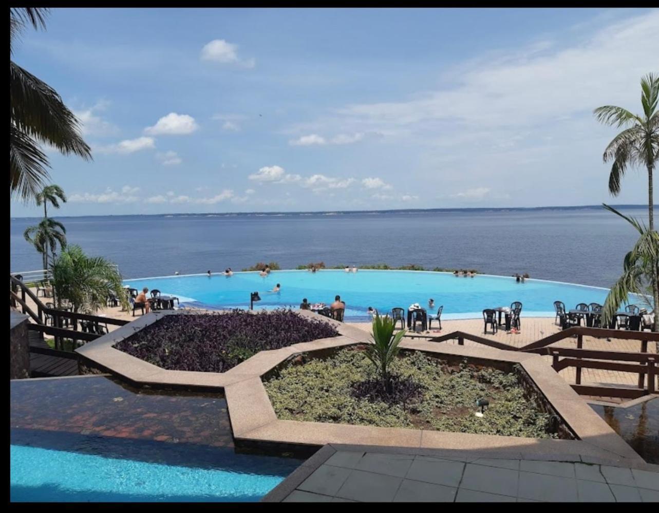 Flat No Condominio Do Edificio Tropical Executive E Residence Com Vista Para O Rio Manaus Exterior foto